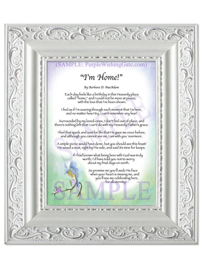 "I'm Home!" - Memorial Gift - PurpleWishingGate.com