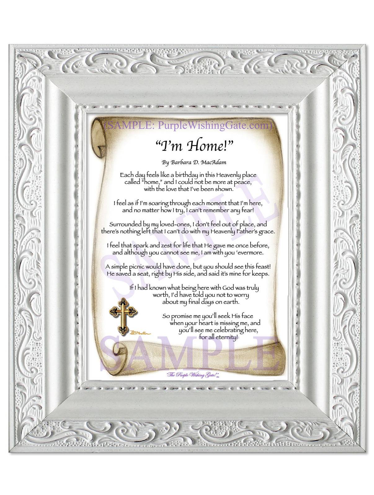 "I'm Home!" - Memorial Gift - PurpleWishingGate.com