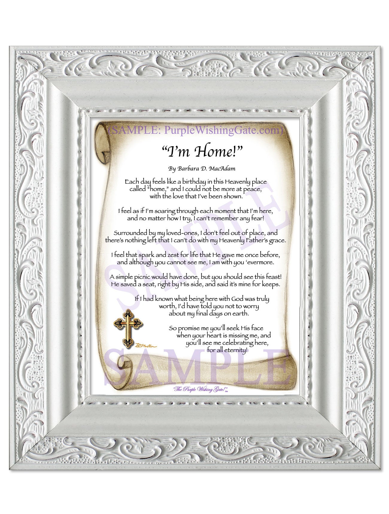 "I'm Home!" - Memorial Gift - PurpleWishingGate.com