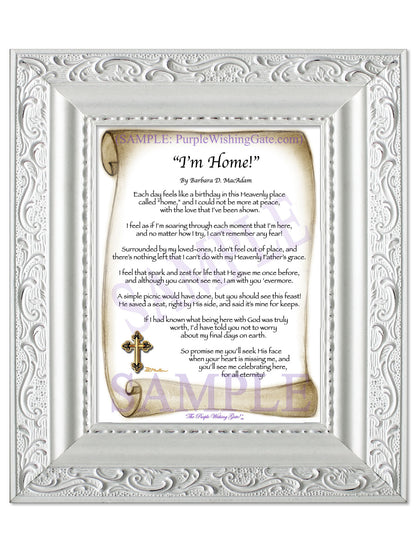 "I'm Home!" - Memorial Gift - PurpleWishingGate.com