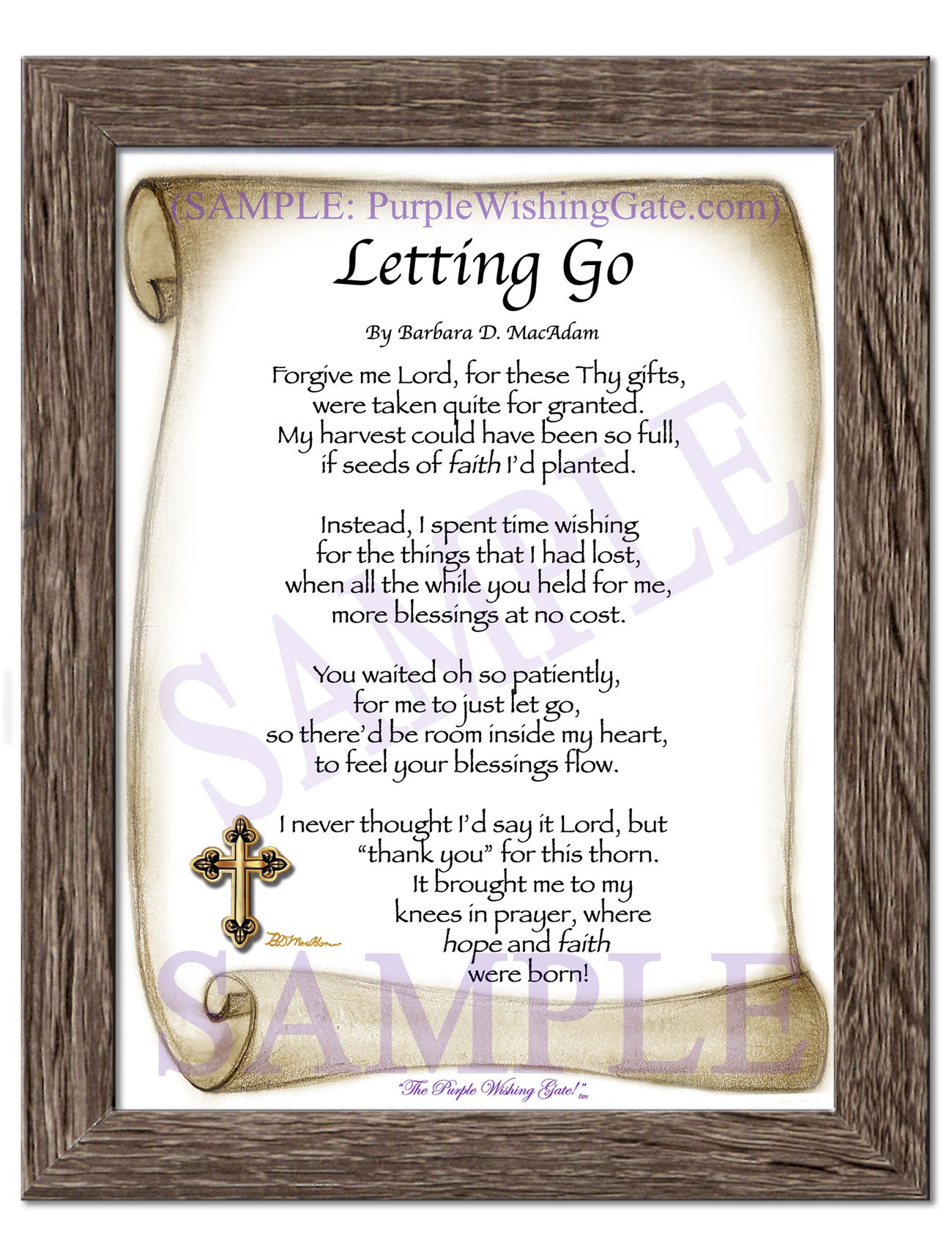 Letting Go - Encouragement Gift - PurpleWishingGate.com