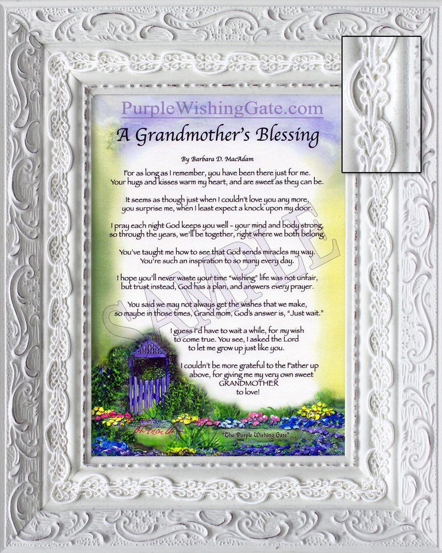 
              
        		Framed Grandmother&#39;s Blessing CLOSEOUT! - Gifts for Grandmother - PurpleWishingGate.com
        		
        	