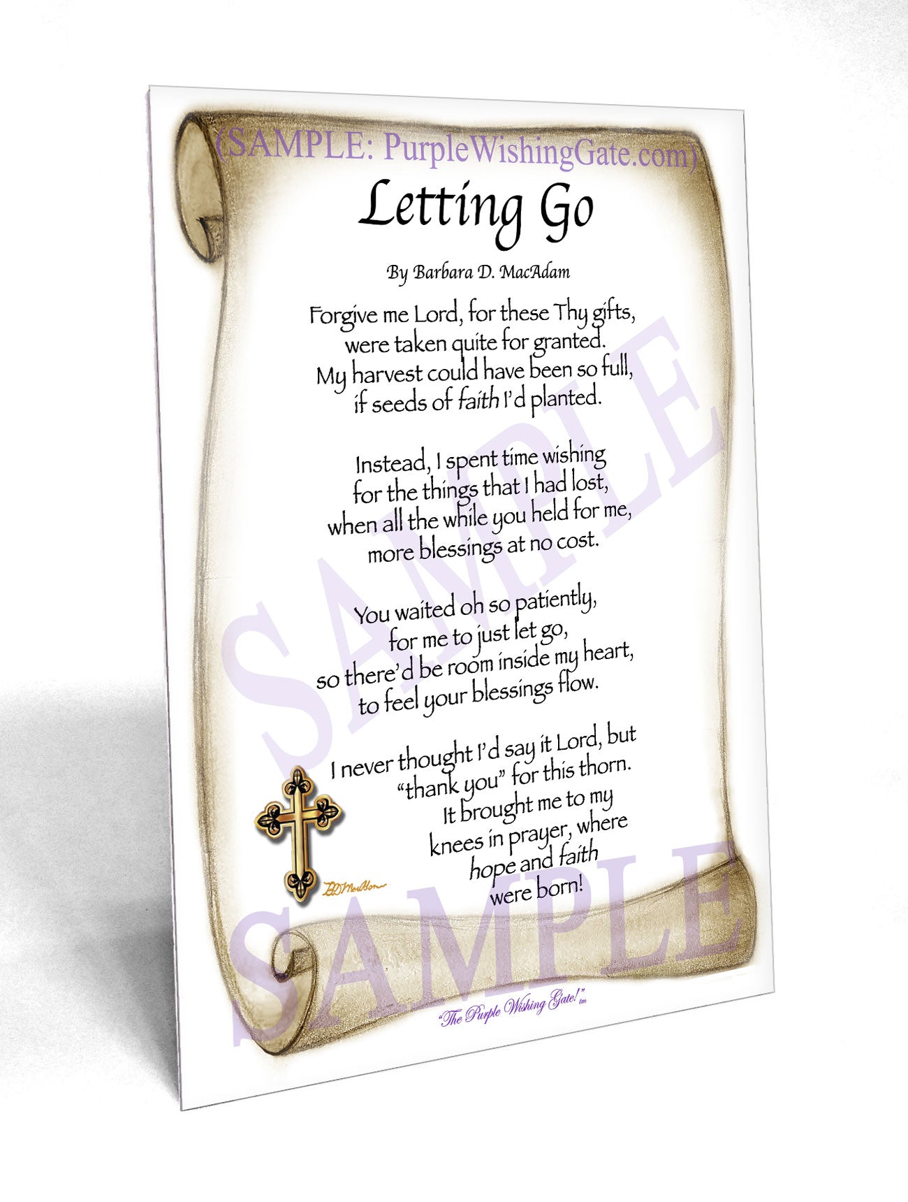 Letting Go - Encouragement Gift - PurpleWishingGate.com
