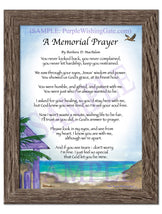 A Memorial Prayer - Memorial Gift - PurpleWishingGate.com