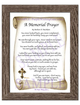 A Memorial Prayer - Memorial Gift - PurpleWishingGate.com