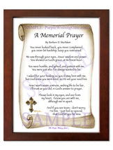 A Memorial Prayer - Memorial Gift - PurpleWishingGate.com