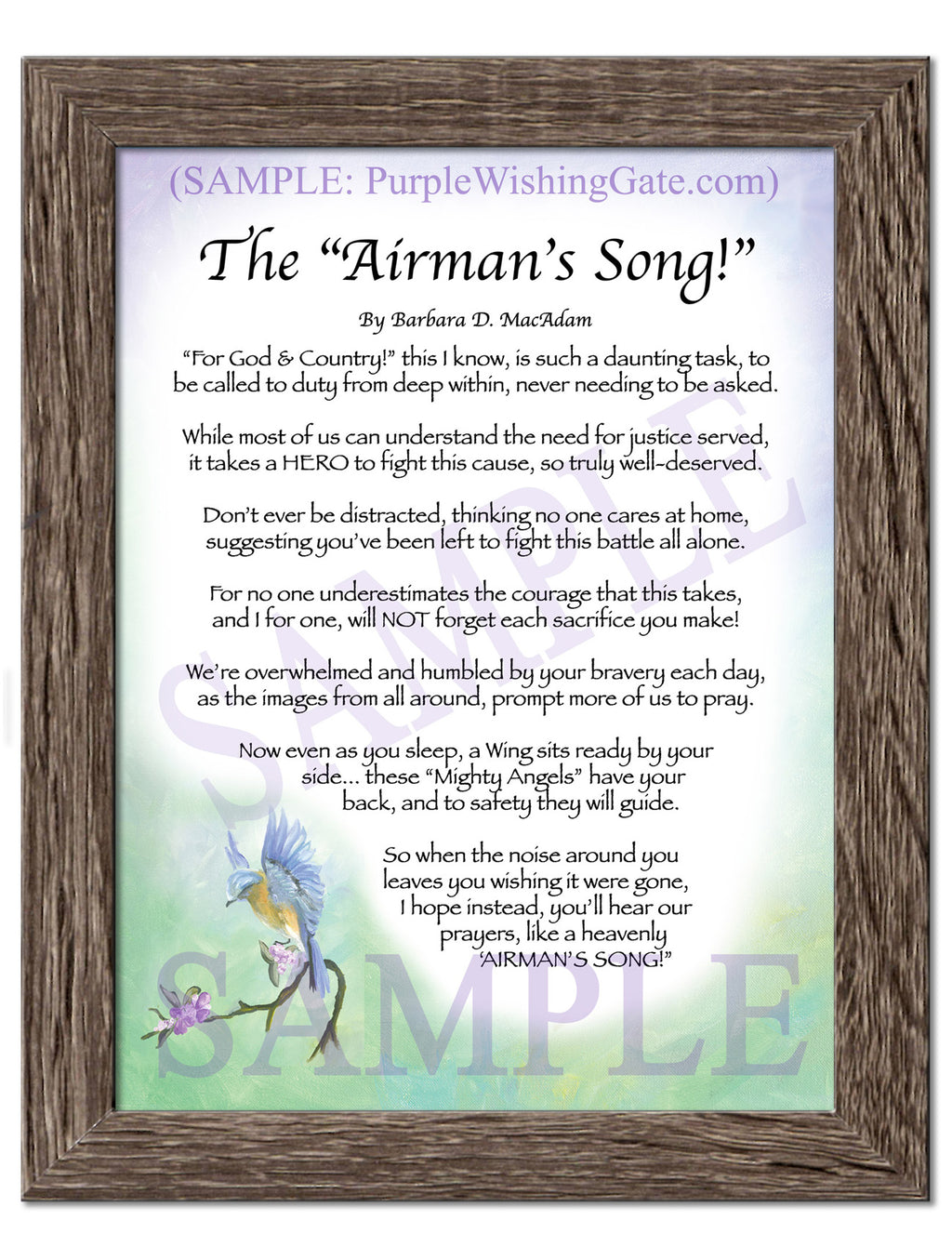 The Airman's Song! - Military Gift - PurpleWishingGate.com