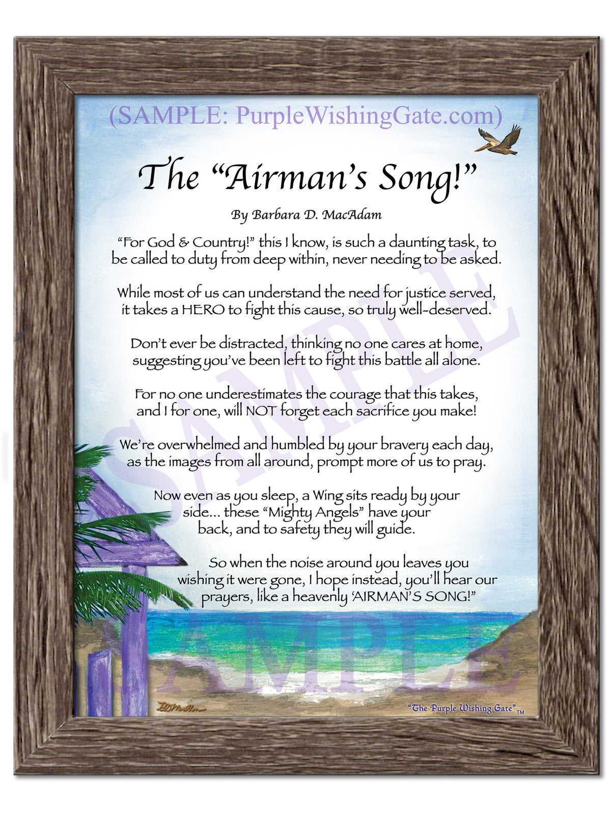 The Airman's Song! - Military Gift - PurpleWishingGate.com
