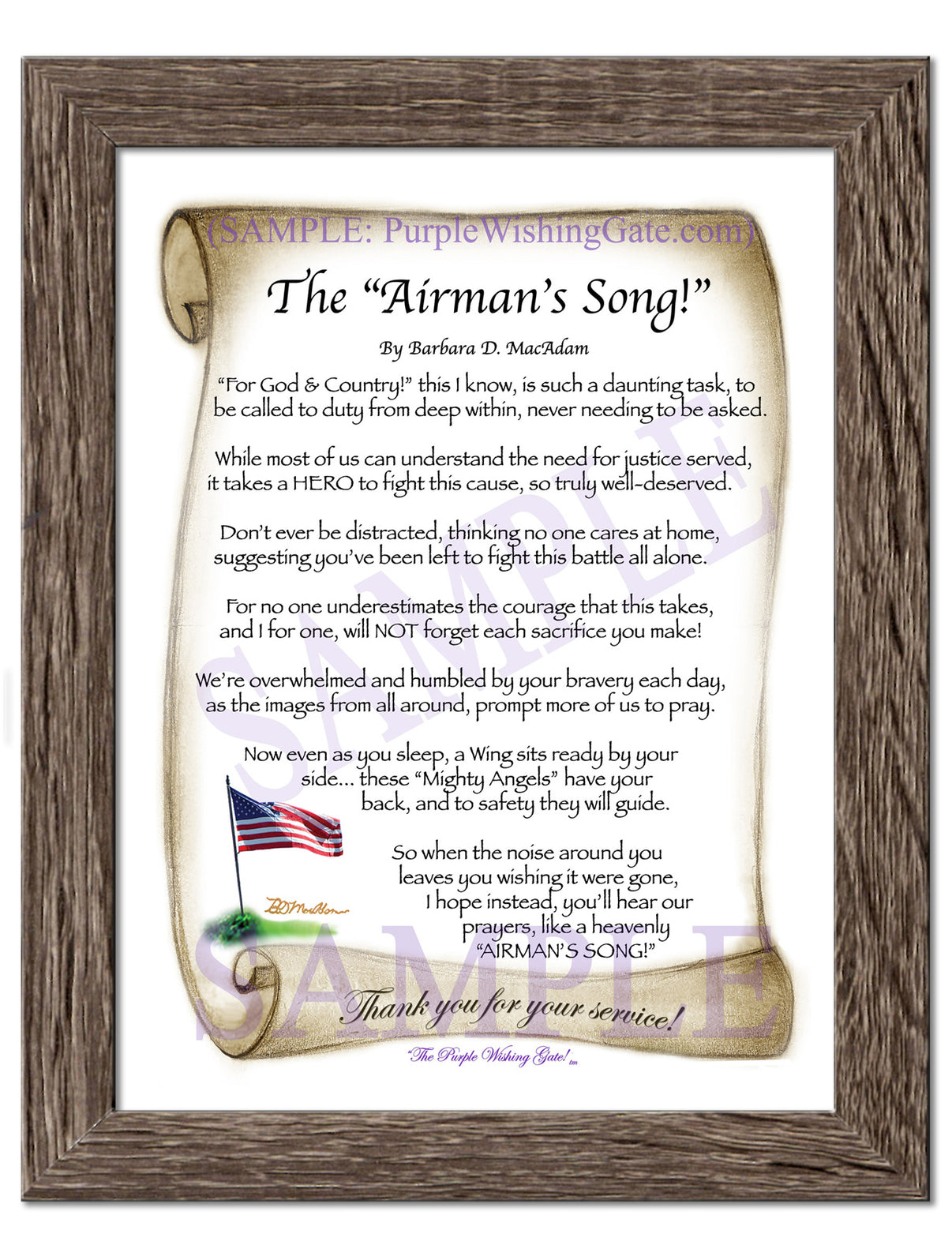 The Airman's Song! - Military Gift - PurpleWishingGate.com