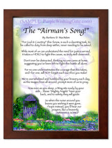 The Airman's Song! - Military Gift - PurpleWishingGate.com