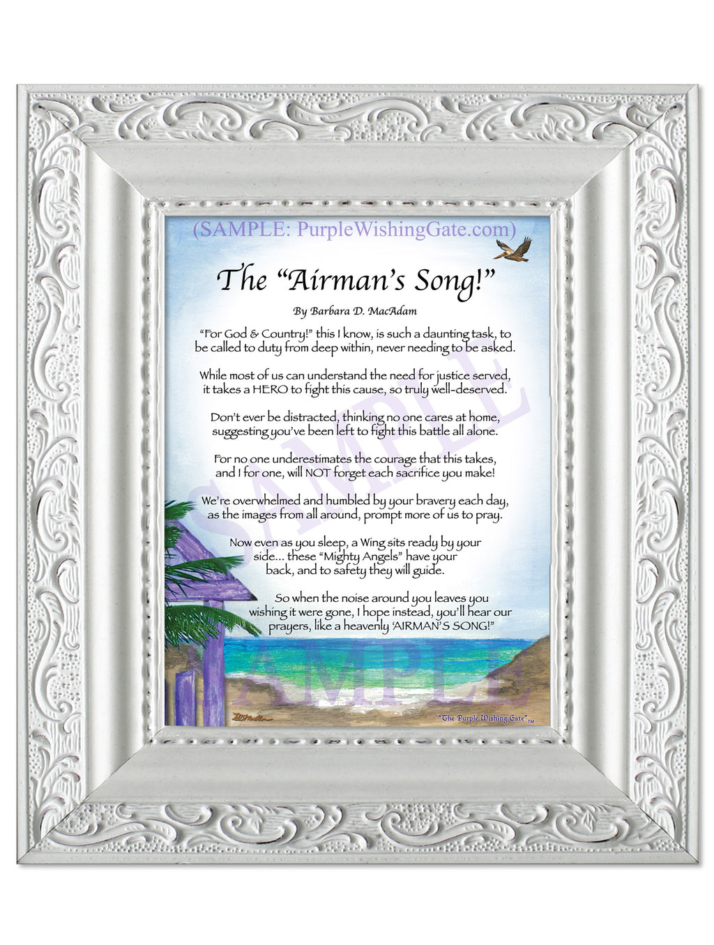 The Airman's Song: Paradise Cove / 5x7 / 5x7 Vintage White
