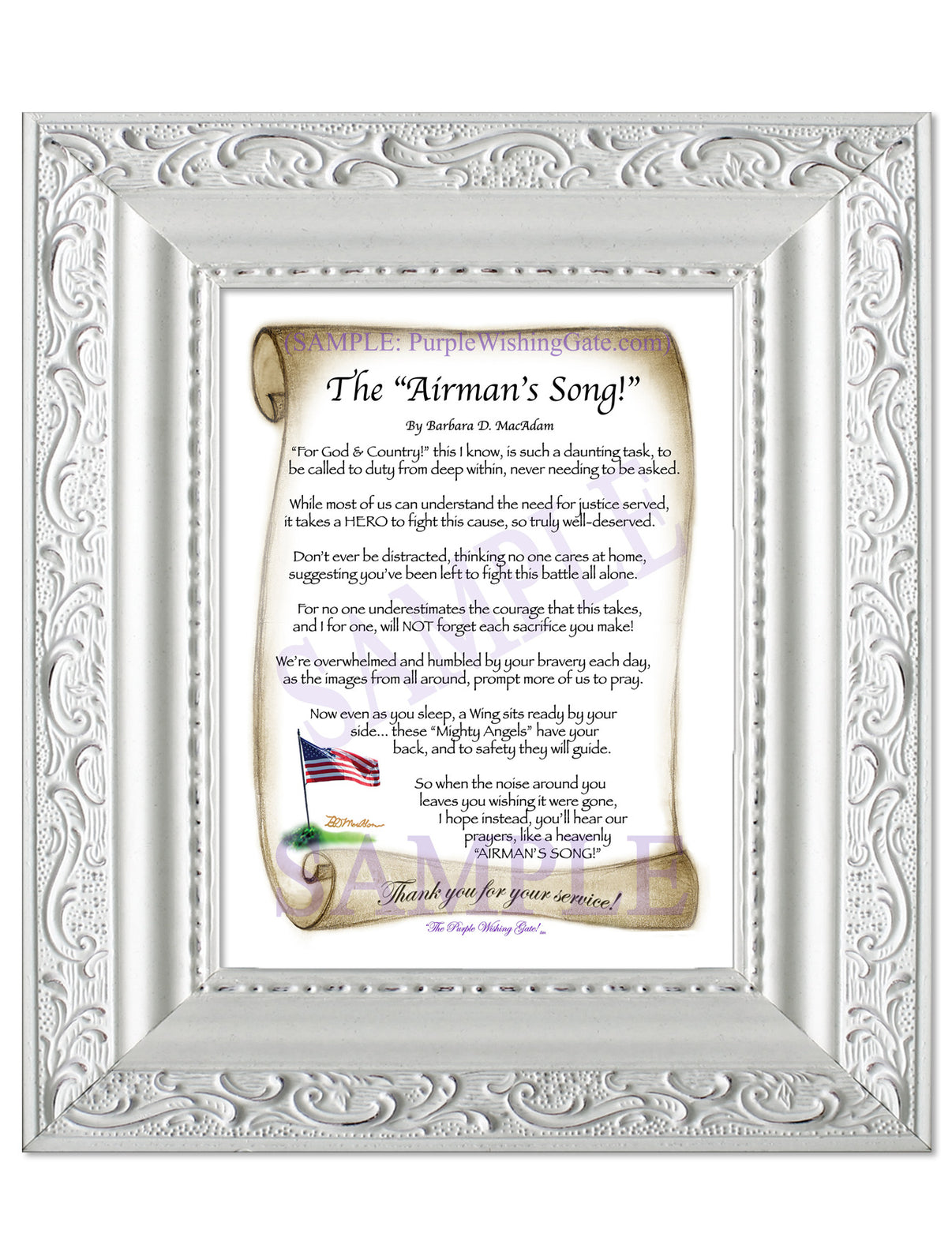 The Airman's Song! - Military Gift - PurpleWishingGate.com