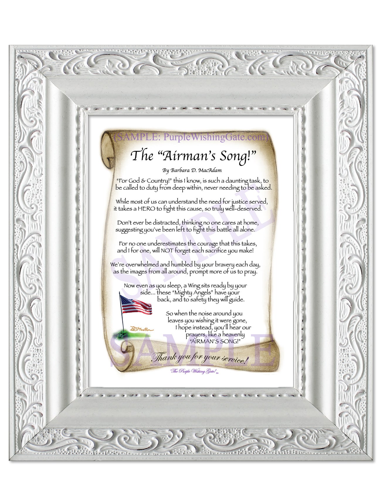 The Airman's Song! - Military Gift - PurpleWishingGate.com