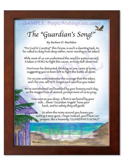 The Guardian's Song! - Military Gift - PurpleWishingGate.com