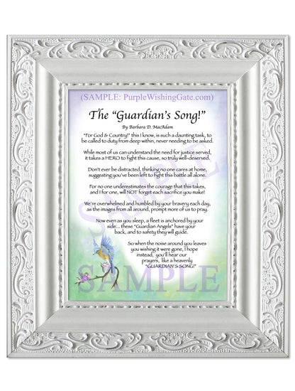 The Guardian's Song! - Military Gift - PurpleWishingGate.com