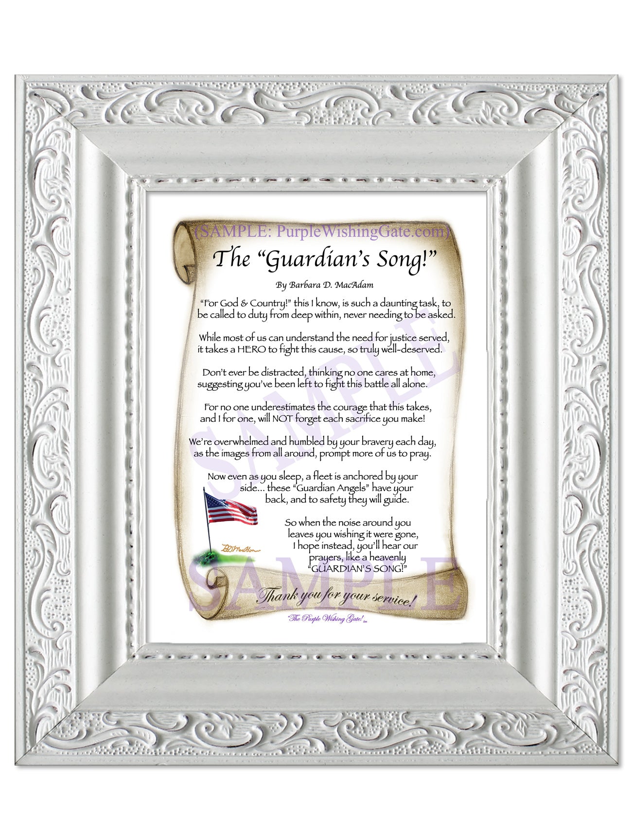 The Guardian's Song! - Military Gift - PurpleWishingGate.com