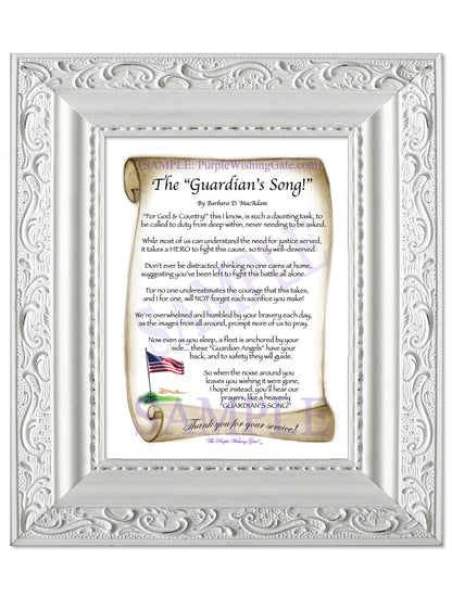 The Guardian's Song! - Military Gift - PurpleWishingGate.com