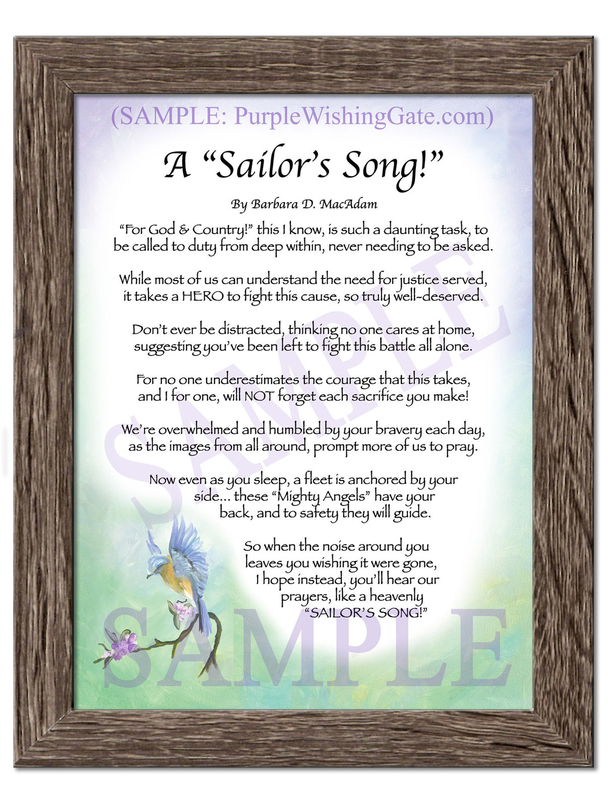 A Sailor's Song! - Military Gift - PurpleWishingGate.com