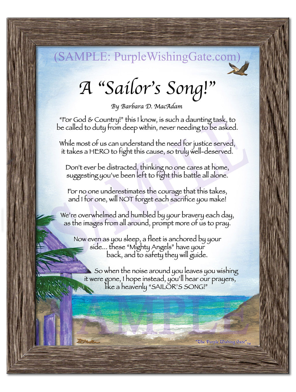 A Sailor's Song: Paradise Cove / 5x7 / 5x7 Birchwood
