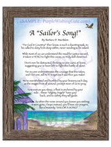 A Sailor's Song! - Military Gift - PurpleWishingGate.com