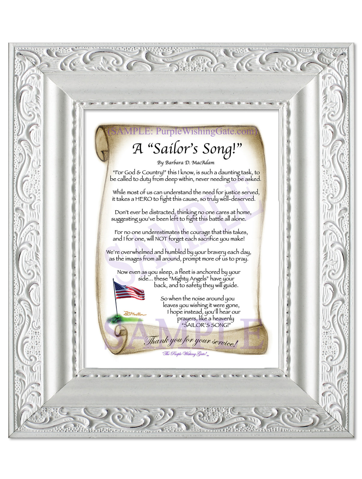 A Sailor's Song! - Military Gift - PurpleWishingGate.com