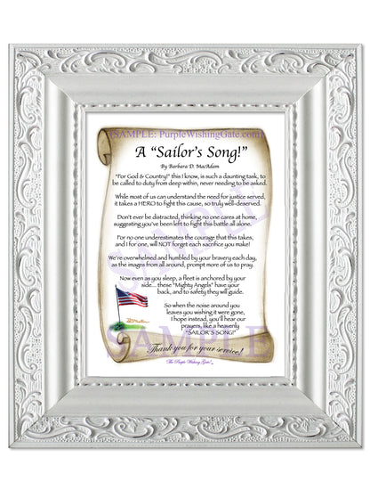 A Sailor's Song! - Military Gift - PurpleWishingGate.com