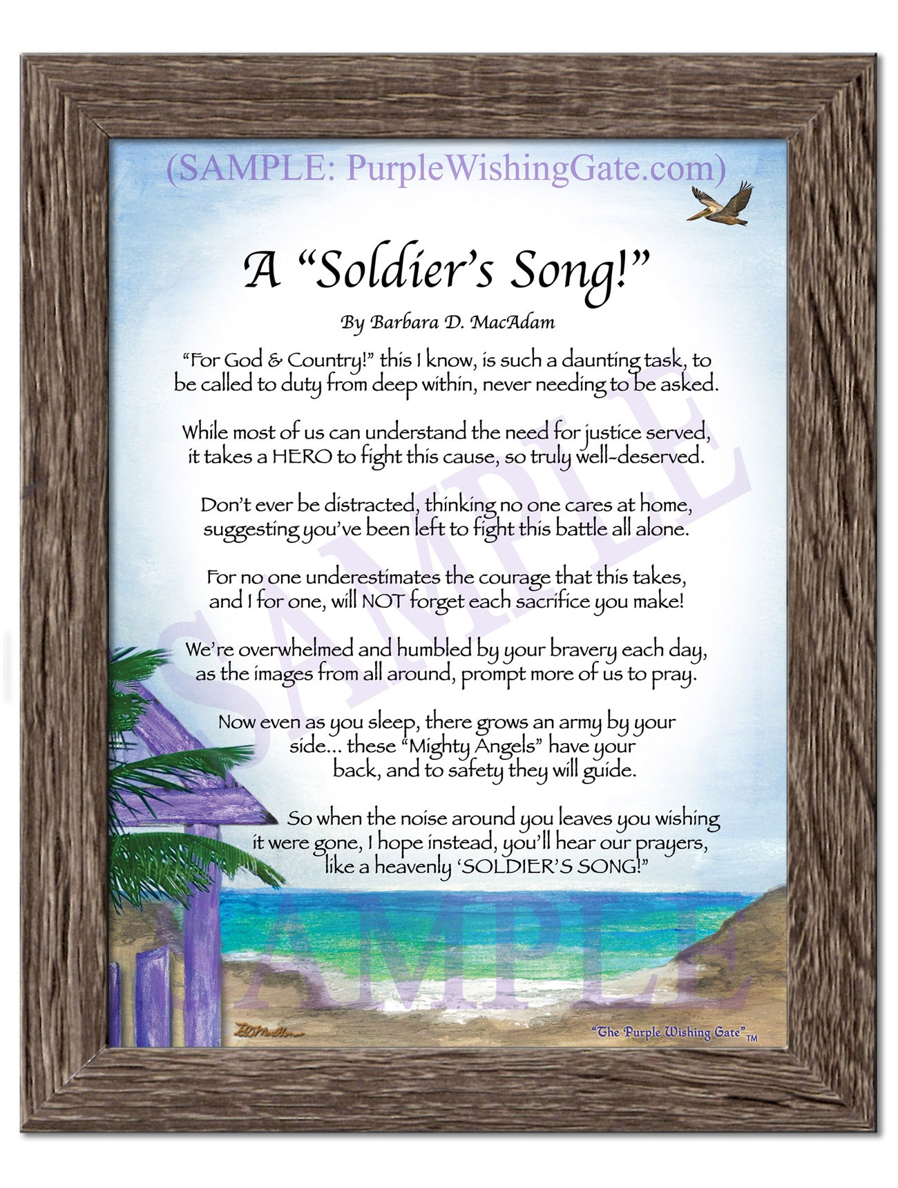 A Soldier's Song! - Military Gift - PurpleWishingGate.com