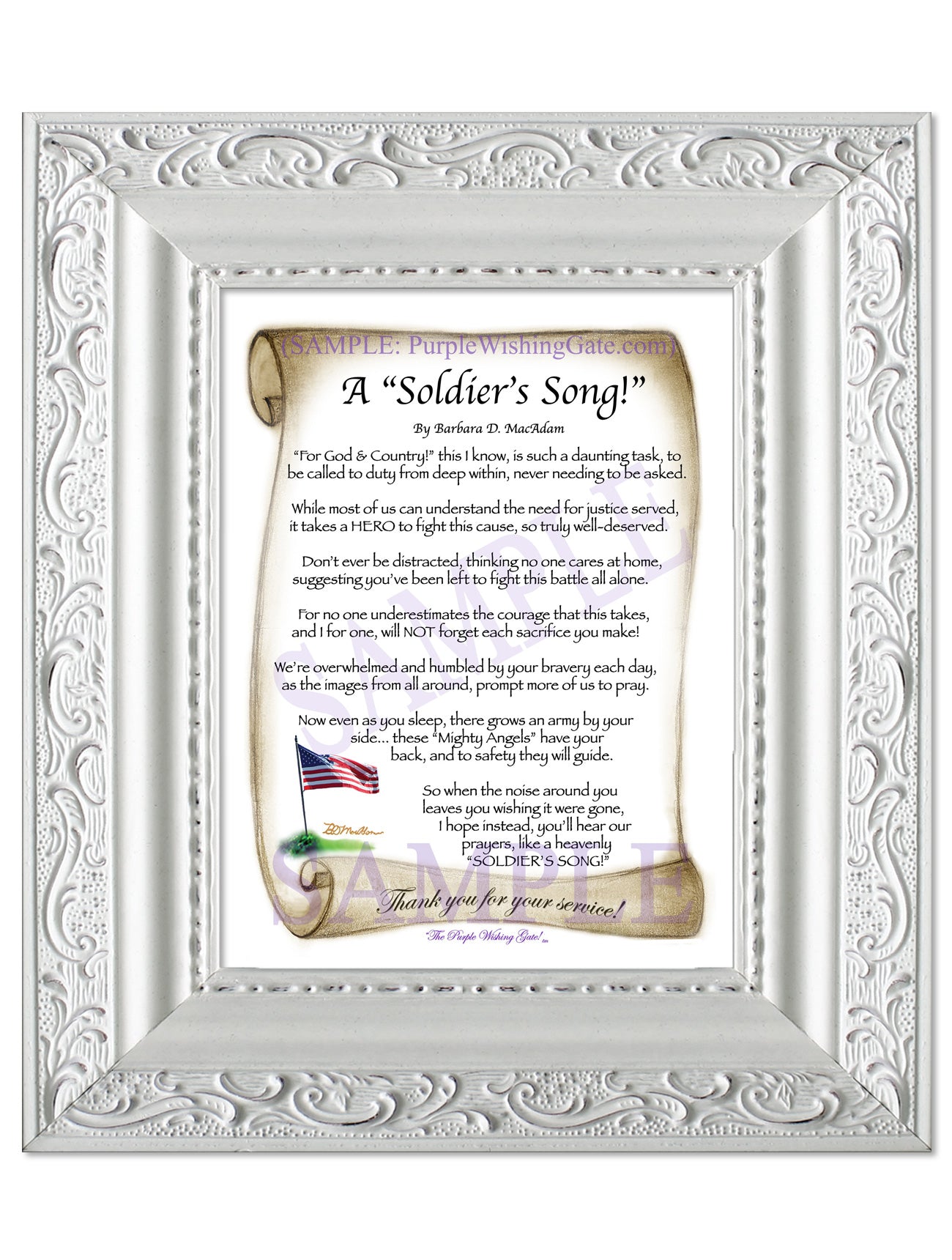 A Soldier's Song! - Military Gift - PurpleWishingGate.com