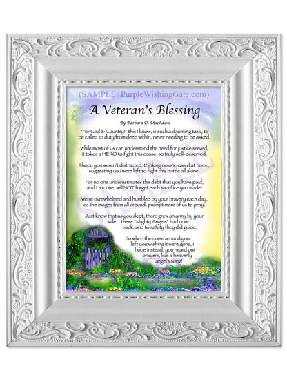 A Veteran's Blessing - Military Gift - PurpleWishingGate.com