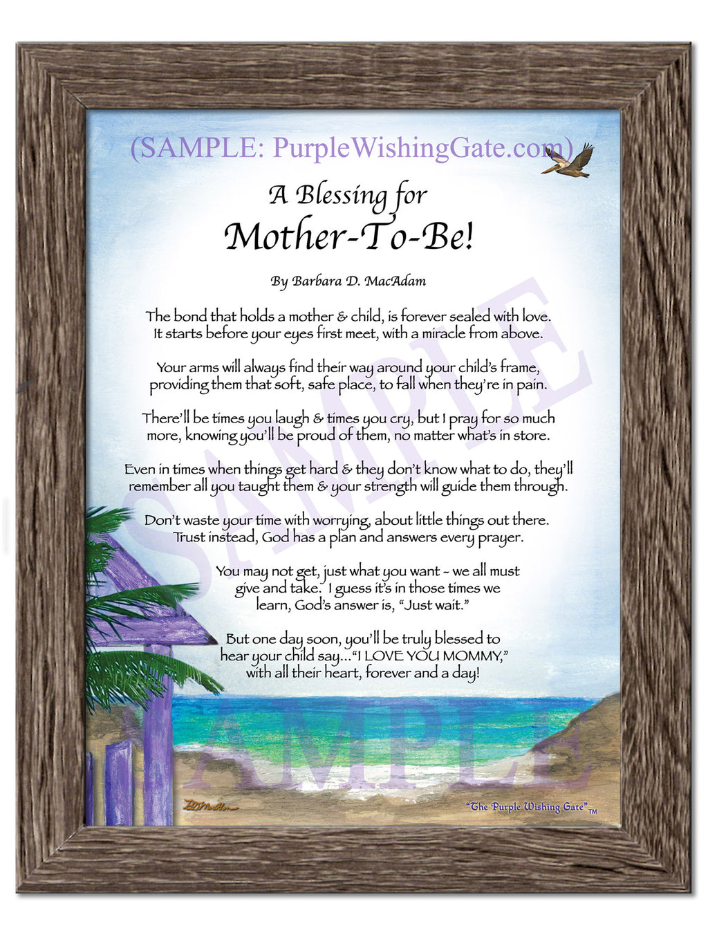 A Blessing for Mother-To-Be! - Gifts for Mom-Mother - PurpleWishingGate.com