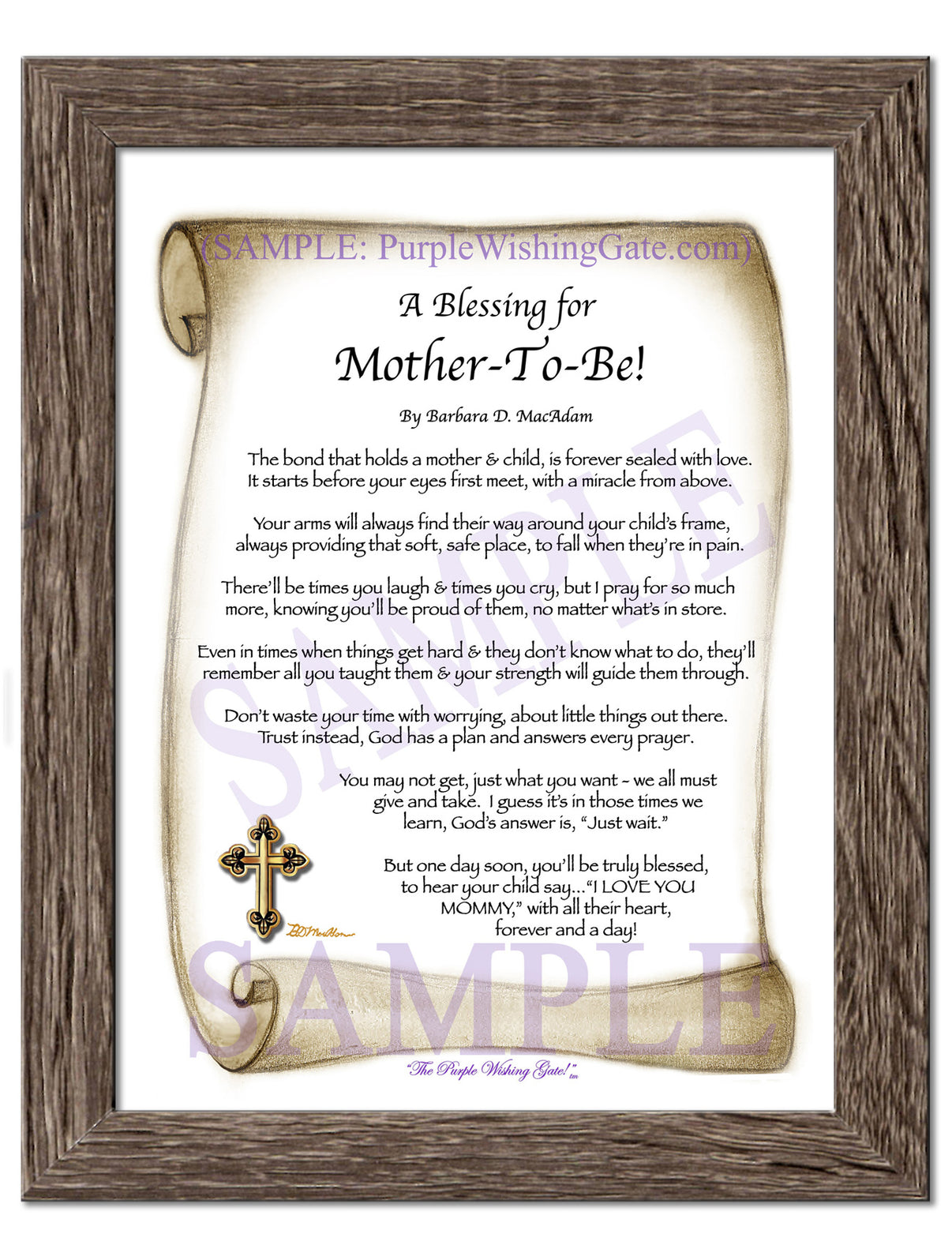 A Blessing for Mother-To-Be! - Gifts for Mom-Mother - PurpleWishingGate.com