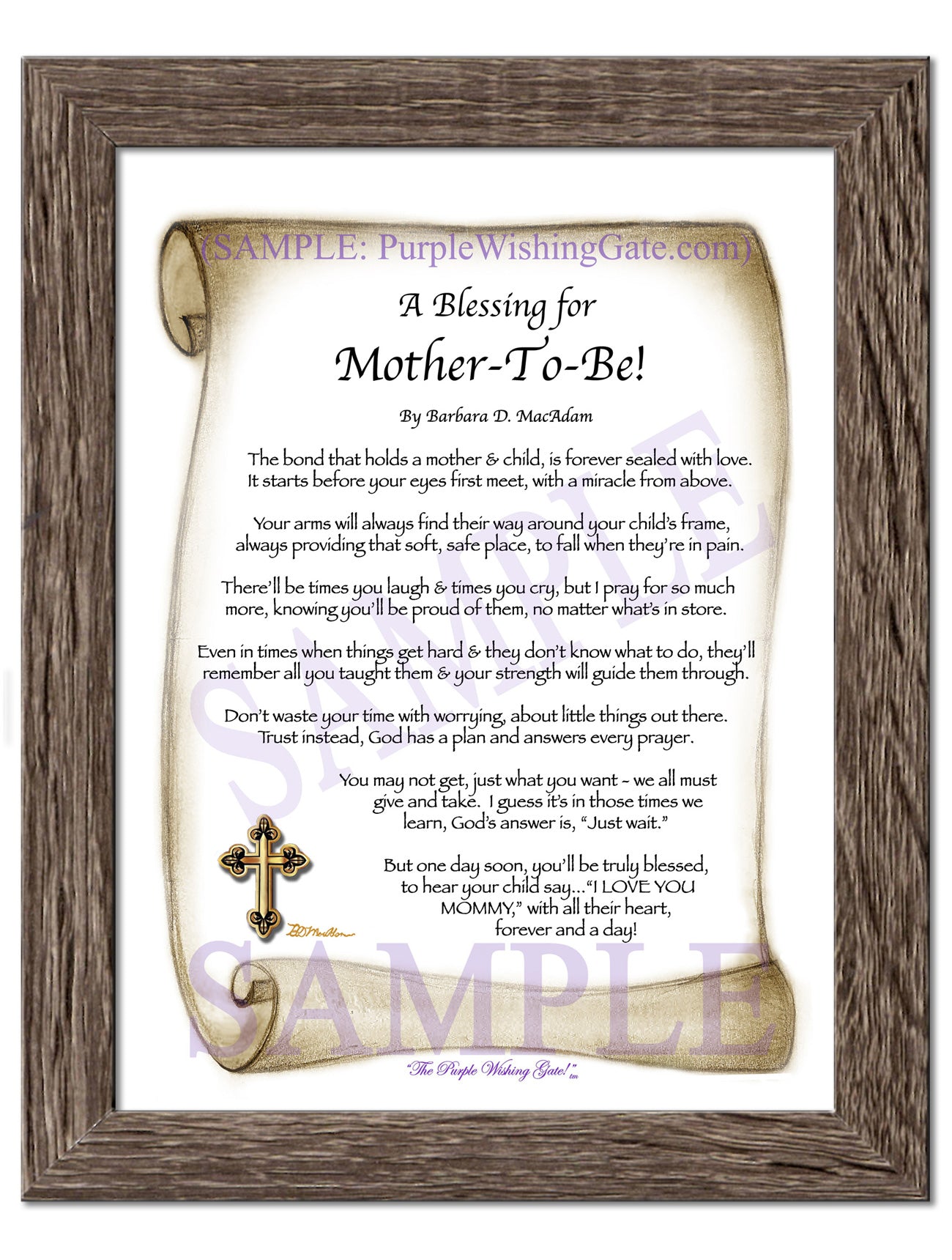 A Blessing for Mother-To-Be! - Gifts for Mom-Mother - PurpleWishingGate.com