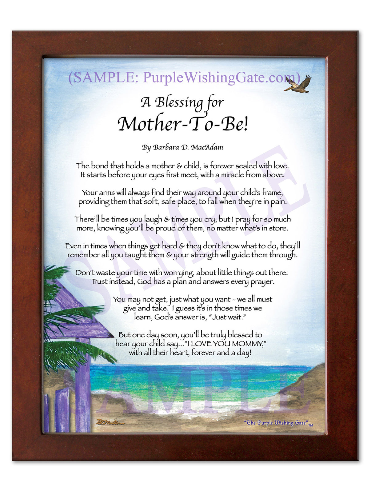 A Blessing for Mother-To-Be! - Gifts for Mom-Mother - PurpleWishingGate.com