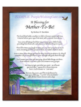 A Blessing for Mother-To-Be! - Gifts for Mom-Mother - PurpleWishingGate.com