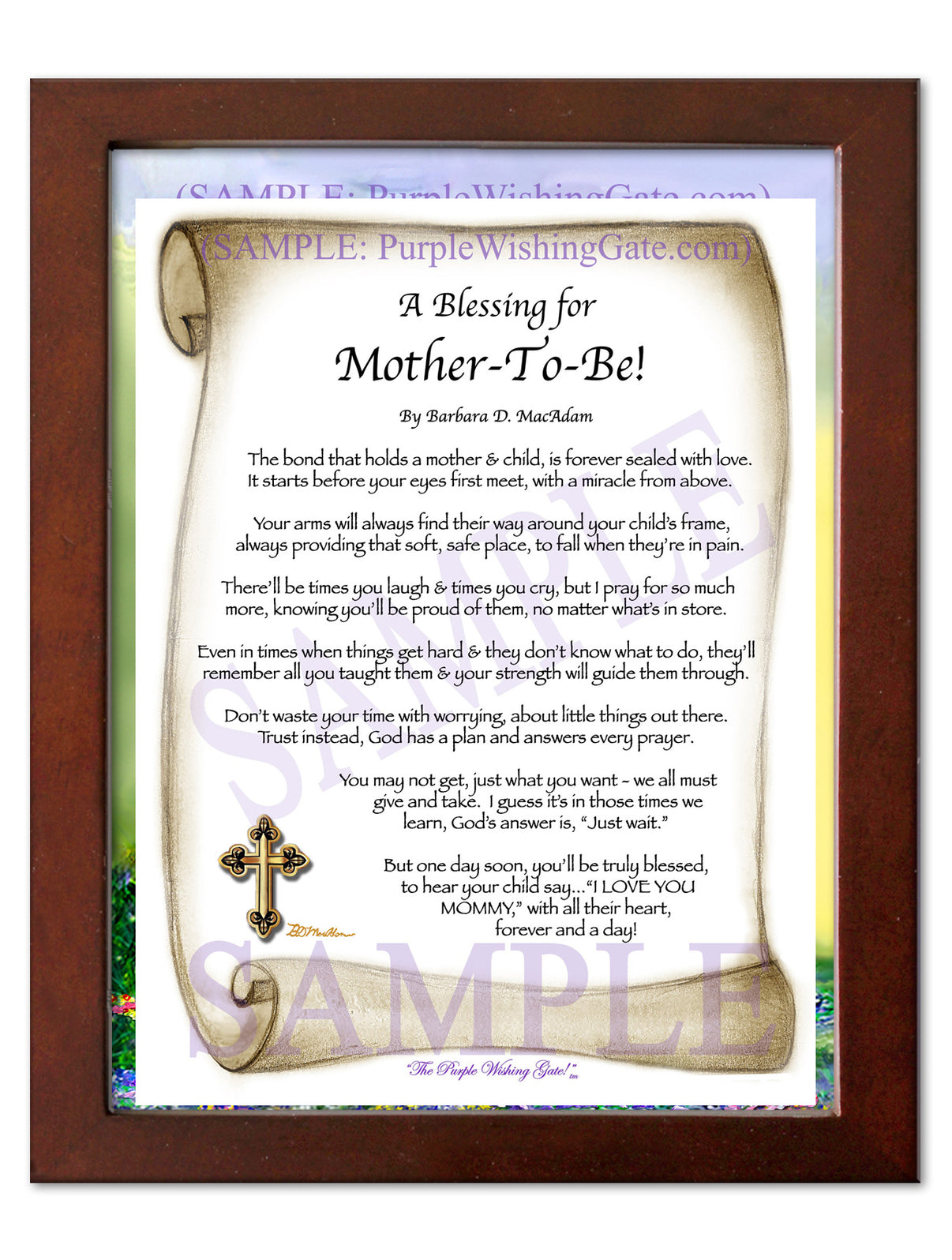 A Blessing for Mother-To-Be! - Gifts for Mom-Mother - PurpleWishingGate.com
