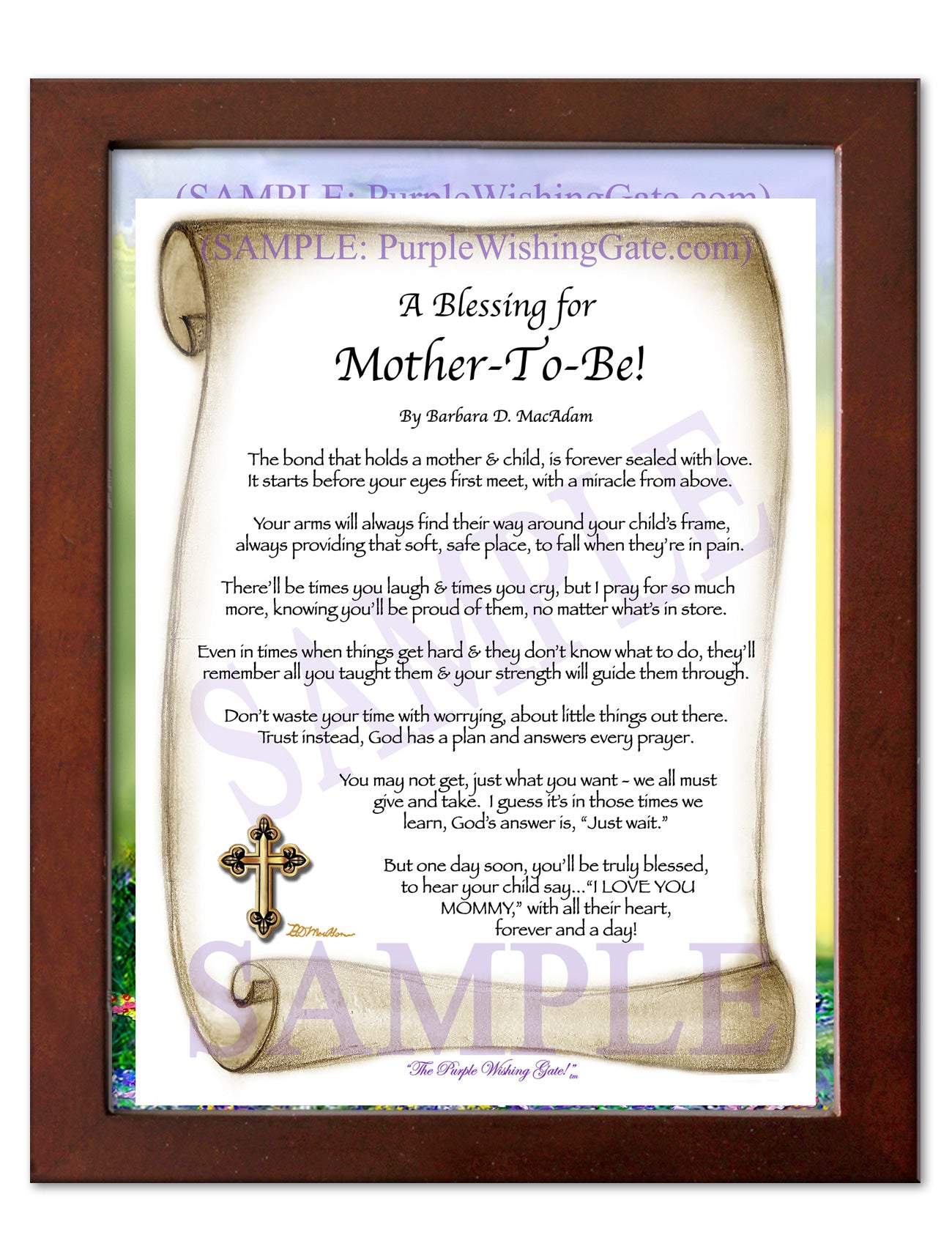 A Blessing for Mother-To-Be! - Gifts for Mom-Mother - PurpleWishingGate.com