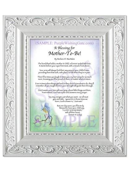 A Blessing for Mother-To-Be! - Gifts for Mom-Mother - PurpleWishingGate.com