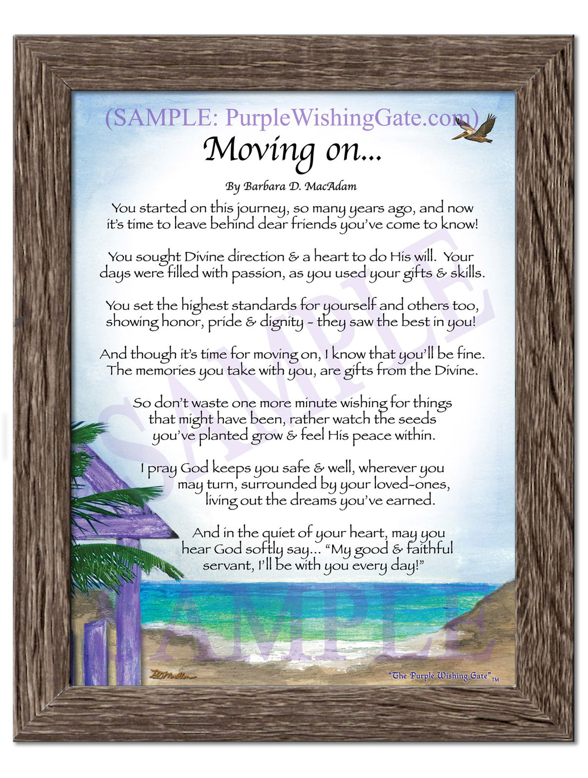 Moving On... - Retirement Gift - PurpleWishingGate.com