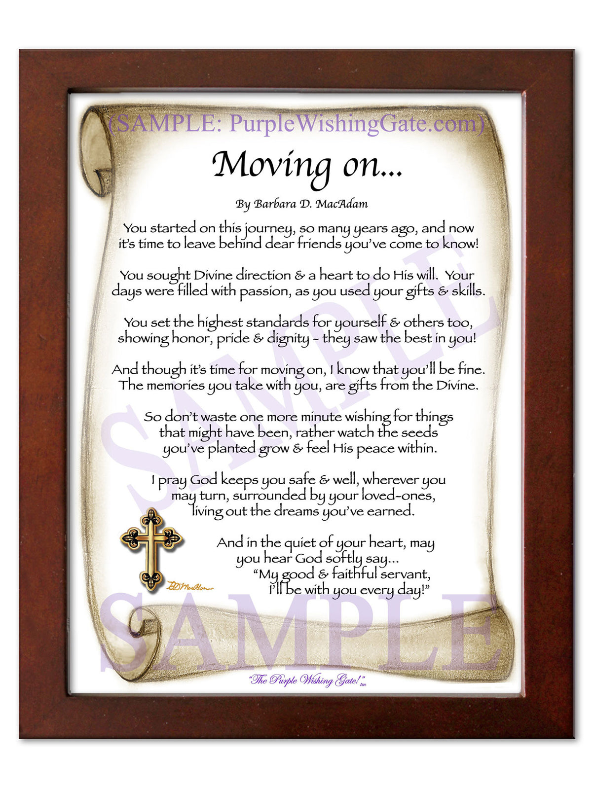 Moving On... - Retirement Gift - PurpleWishingGate.com