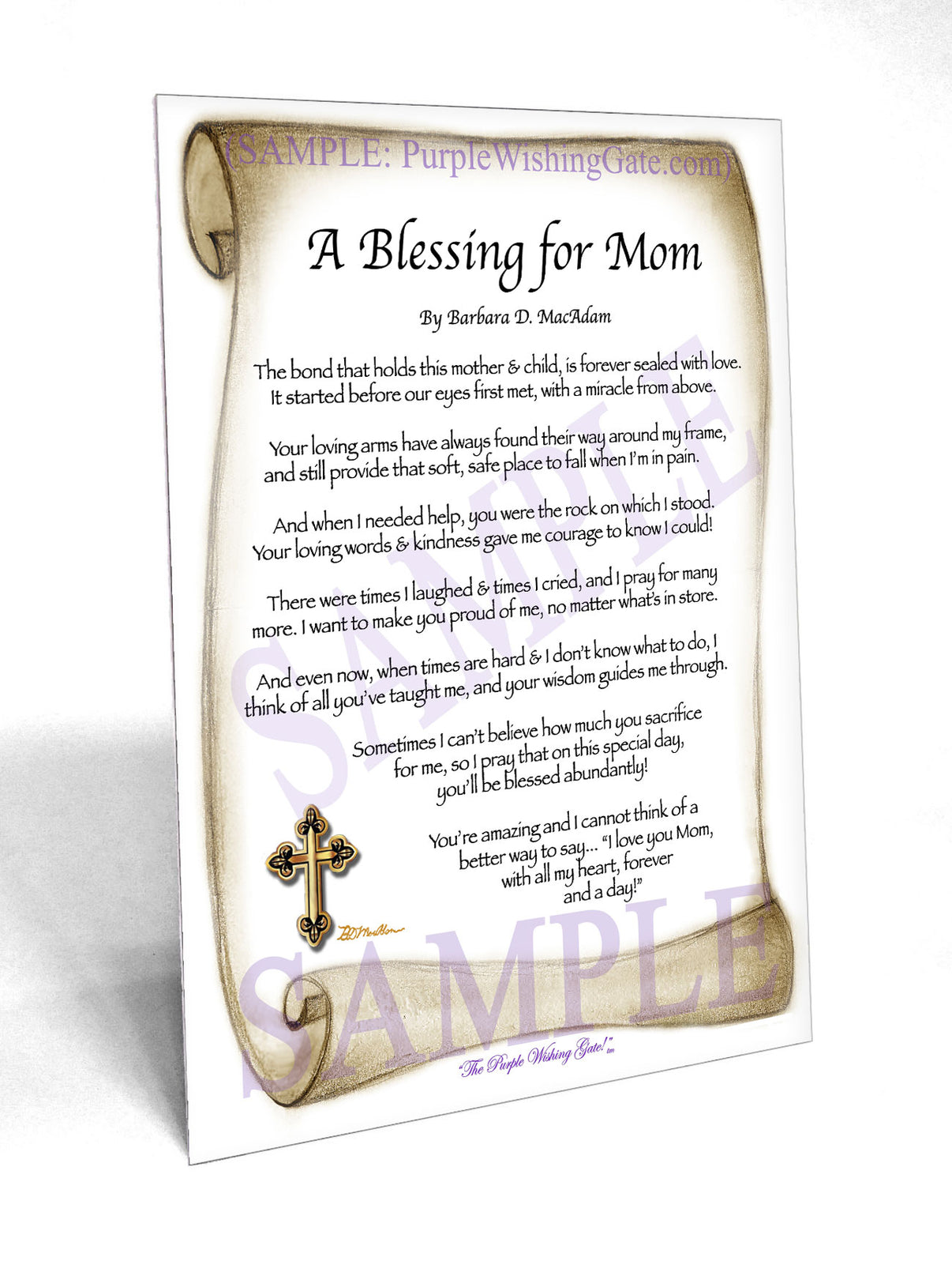 A Blessing for Mom - Gifts for Mom-Mother - PurpleWishingGate.com