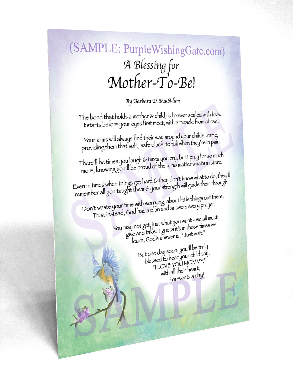 A Blessing for Mother-To-Be! - Gifts for Mom-Mother - PurpleWishingGate.com