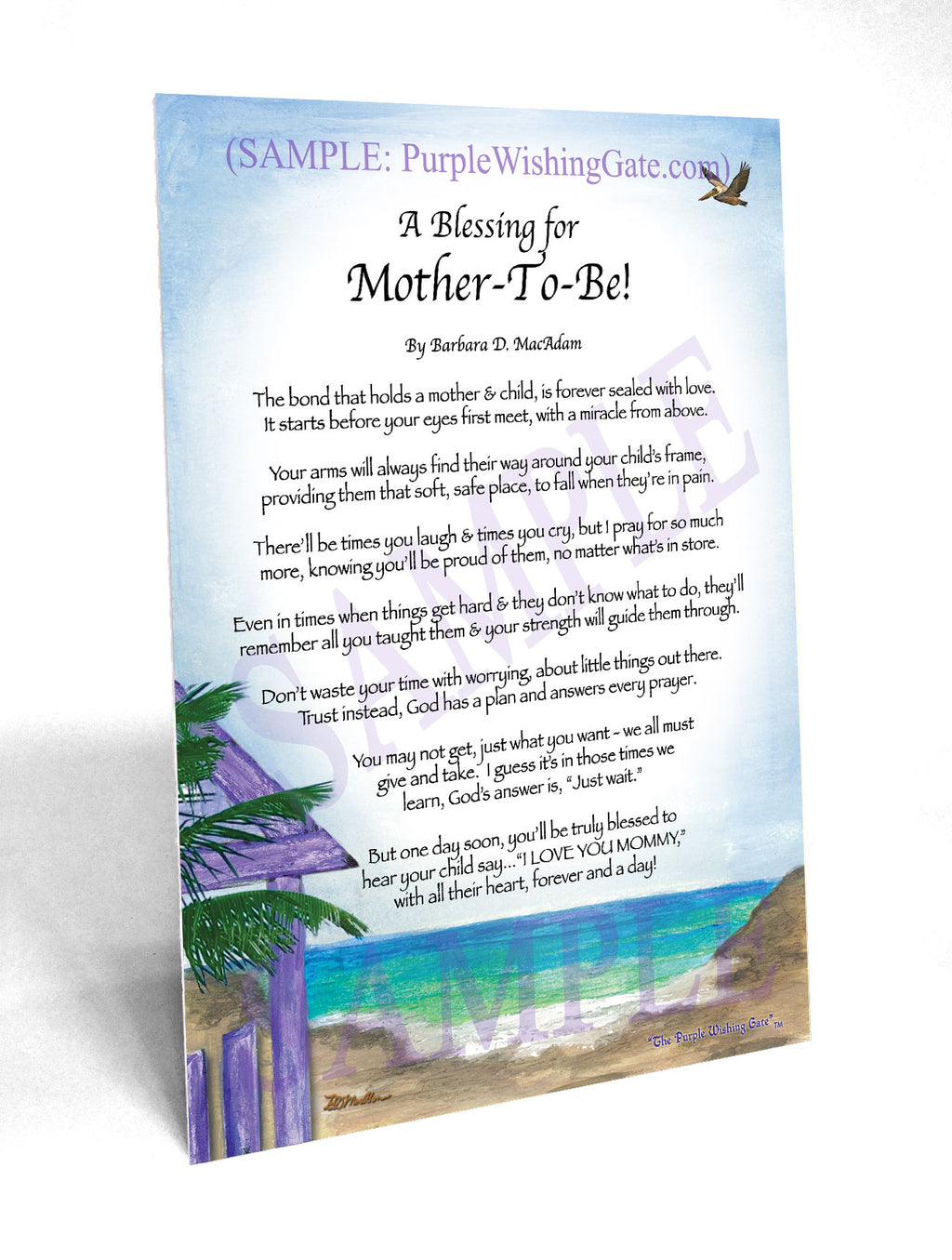 A Blessing for Mother-To-Be! - Gifts for Mom-Mother - PurpleWishingGate.com