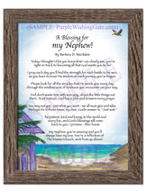 A Blessing for my Nephew! (child-adult) - Gifts for Nephew - PurpleWishingGate.com