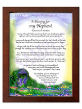 A Blessing for my Nephew! (child-adult) - Gifts for Nephew - PurpleWishingGate.com