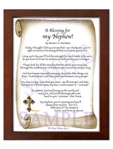 A Blessing for my Nephew! (child-adult) - Gifts for Nephew - PurpleWishingGate.com