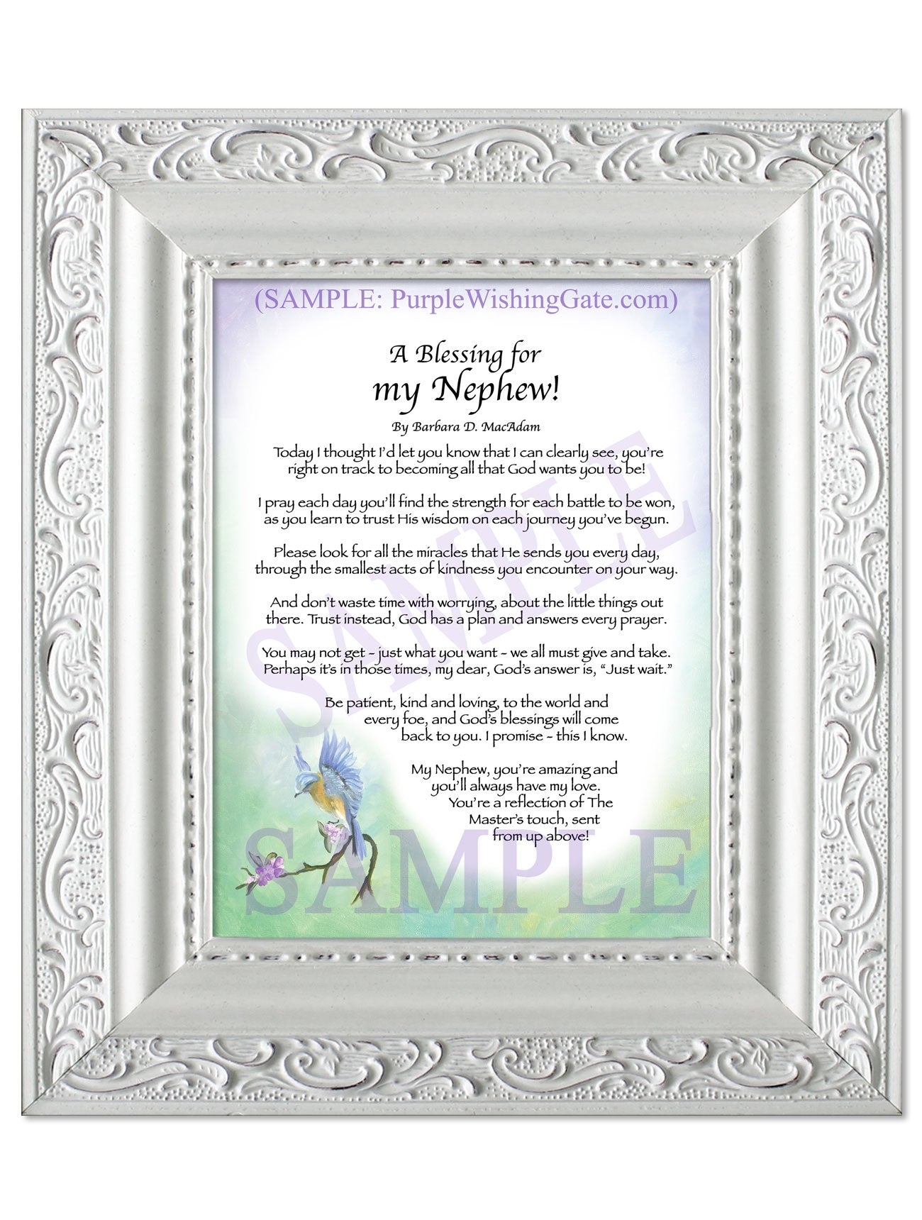 A Blessing for my Nephew! (child-adult) - Gifts for Nephew - PurpleWishingGate.com