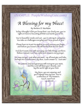 A Blessing for my Niece! (child-adult) - Gifts for Niece - PurpleWishingGate.com
