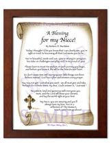 A Blessing for my Niece! (child-adult) - Gifts for Niece - PurpleWishingGate.com