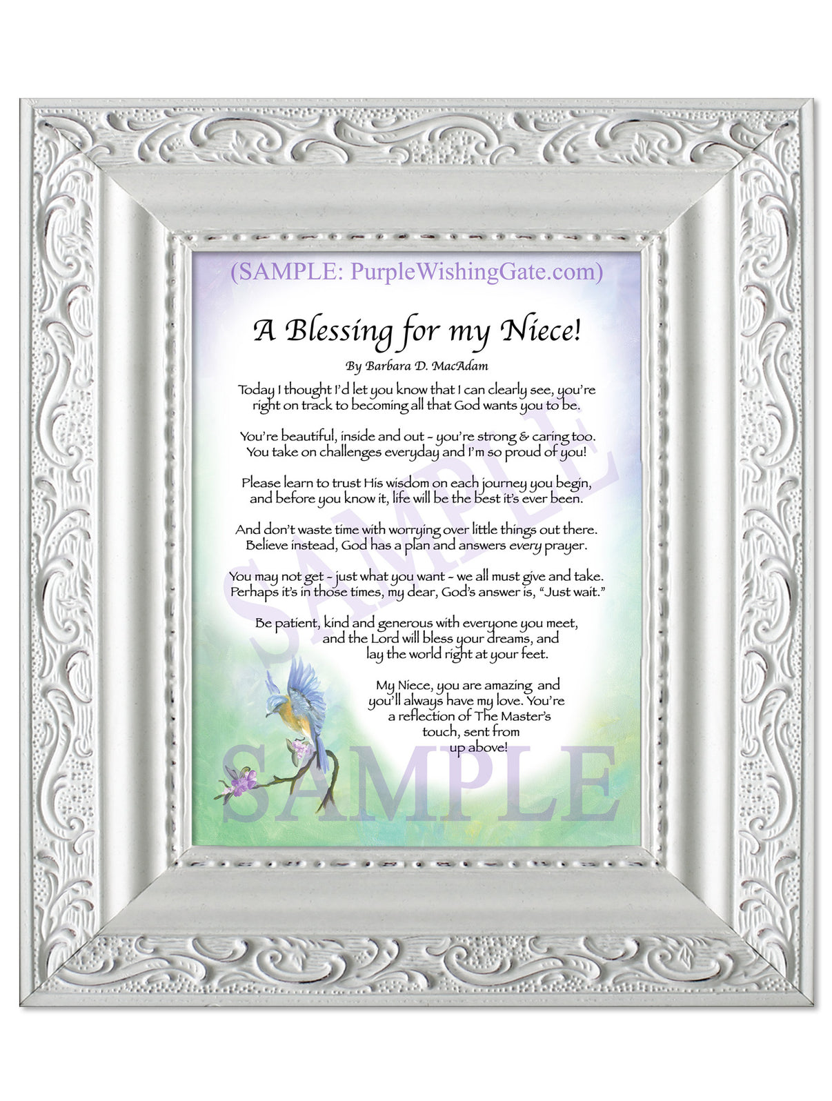 A Blessing for my Niece! (child-adult) - Gifts for Niece - PurpleWishingGate.com