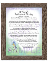 A Nurse's Retirement Blessing - Retirement Gift - PurpleWishingGate.com